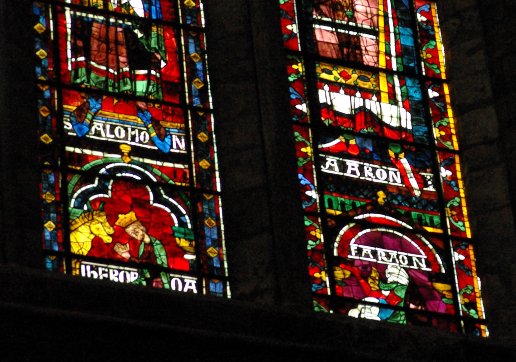 Stain glass of the cathedral of Chartres